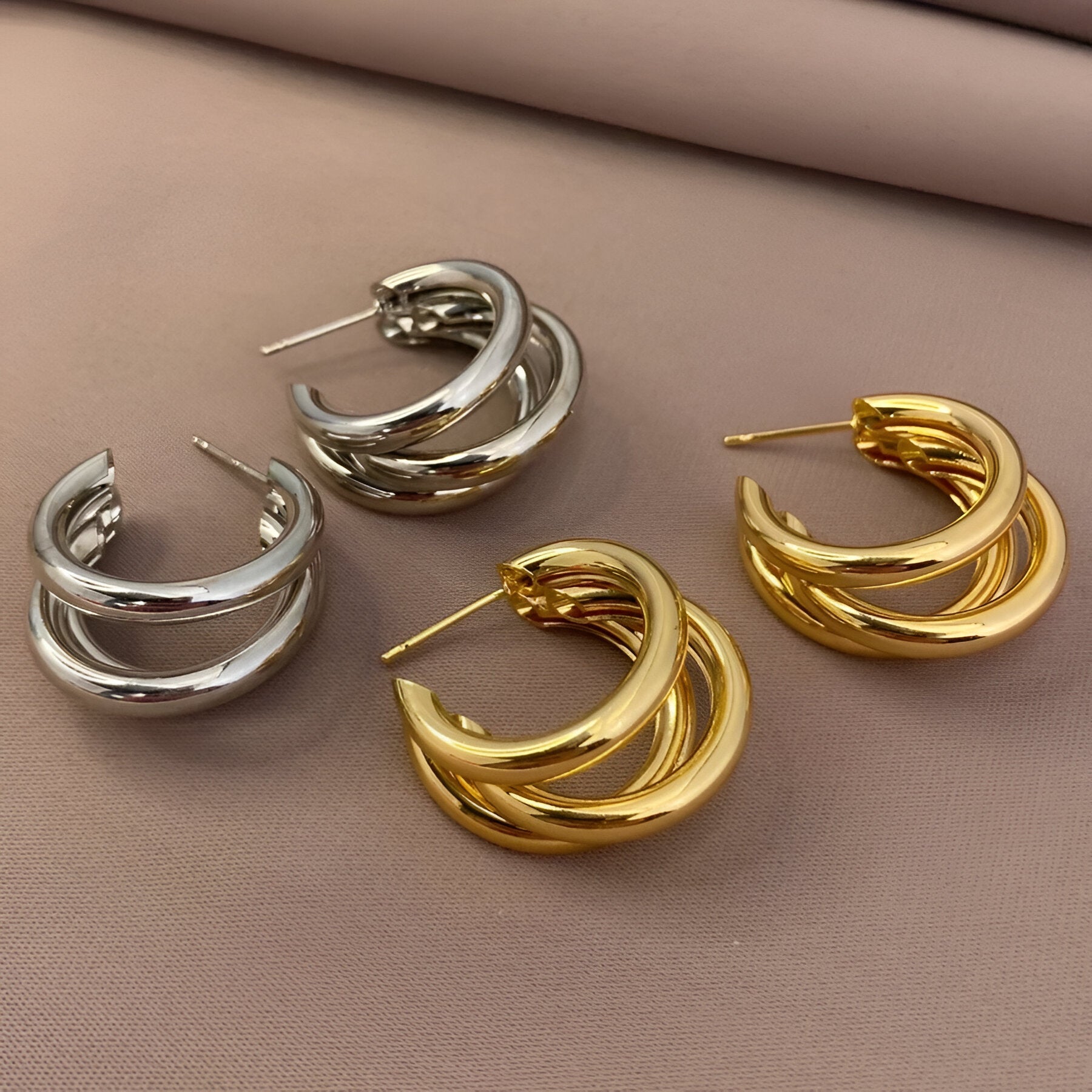 Lustreé | Chunky Hoop Earrings